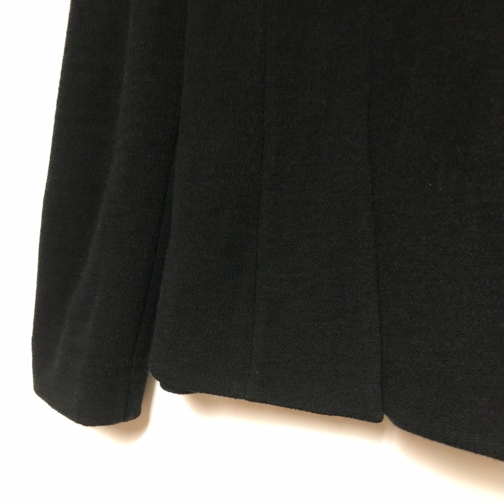 Armani Collezioni Wool Crepe Jacket Blazer Womens Size 10 Luxury Black Career - Picture 6 of 9